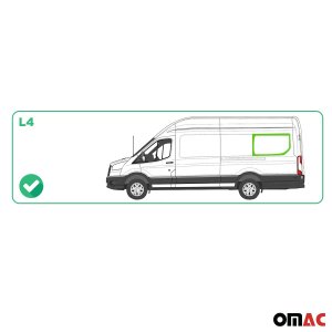 Ford Transit Rear Side Fixed Glass - Omac - Left (L4 H2/H3) Galaxy - 2015-2025